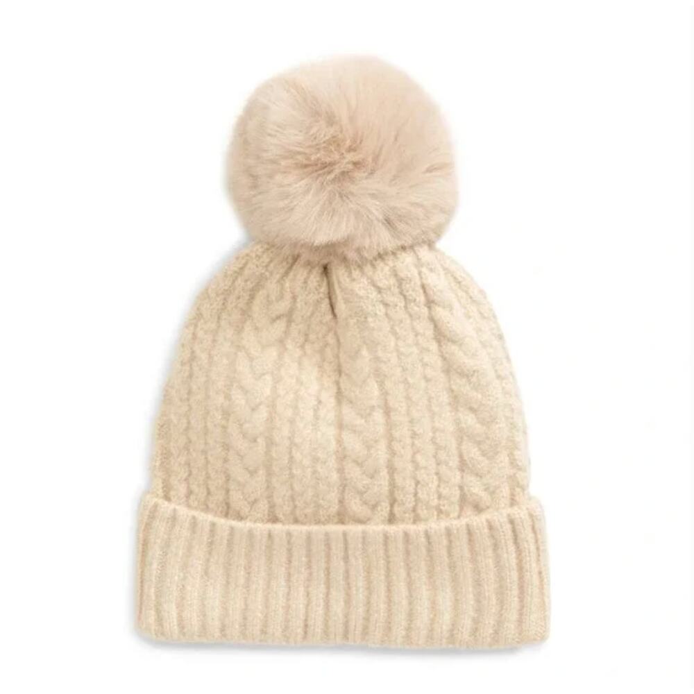 NWT Tasha Tan Faux Fur Beanie‎